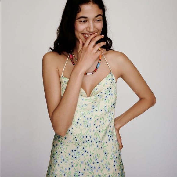 Zara Beige Mini Dress - Picture 3 of 5